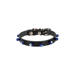 Cattie Boncuklu Deri Kedi Tasması 1x21-25cm