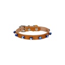Cattie Beaded Leather Cat Collar 1x21-25cm