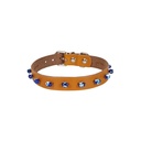 Cattie Boncuklu Deri Kedi Tasması 1.5x28-32cm