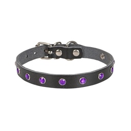 Cattie Taşlı Deri Kedi Tasması 1.2x25-29cm