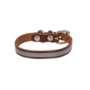 Cattie Reflektörlü Deri Kedi Tasması 1x18-22cm