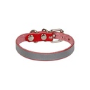 Cattie Reflective Leather Cat Collar 1x18-22cm