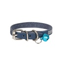 Cattie Reflective Leather Cat Collar 1x18-22cm
