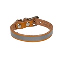 Cattie Reflective Leather Cat Collar 1x18-22cm