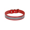 Cattie Reflective Leather Cat Collar 1.5x28-32cm