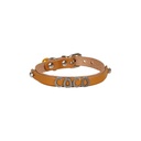 Cattie İsimlikli Deri Kedi Tasması 1x21-25cm