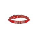 Cattie Nameplate Leather Cat Collar 1.2x25-29cm