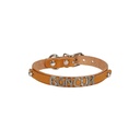 Cattie Nameplate Leather Cat Collar 1.2x25-29cm
