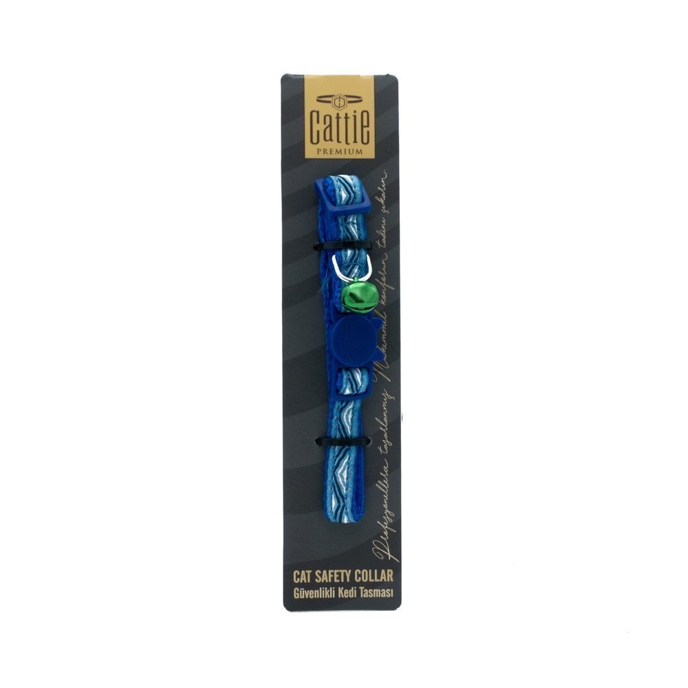 Cattie Güvenlik Tokalı Desenli Kedi Tasması 1x15-25cm
