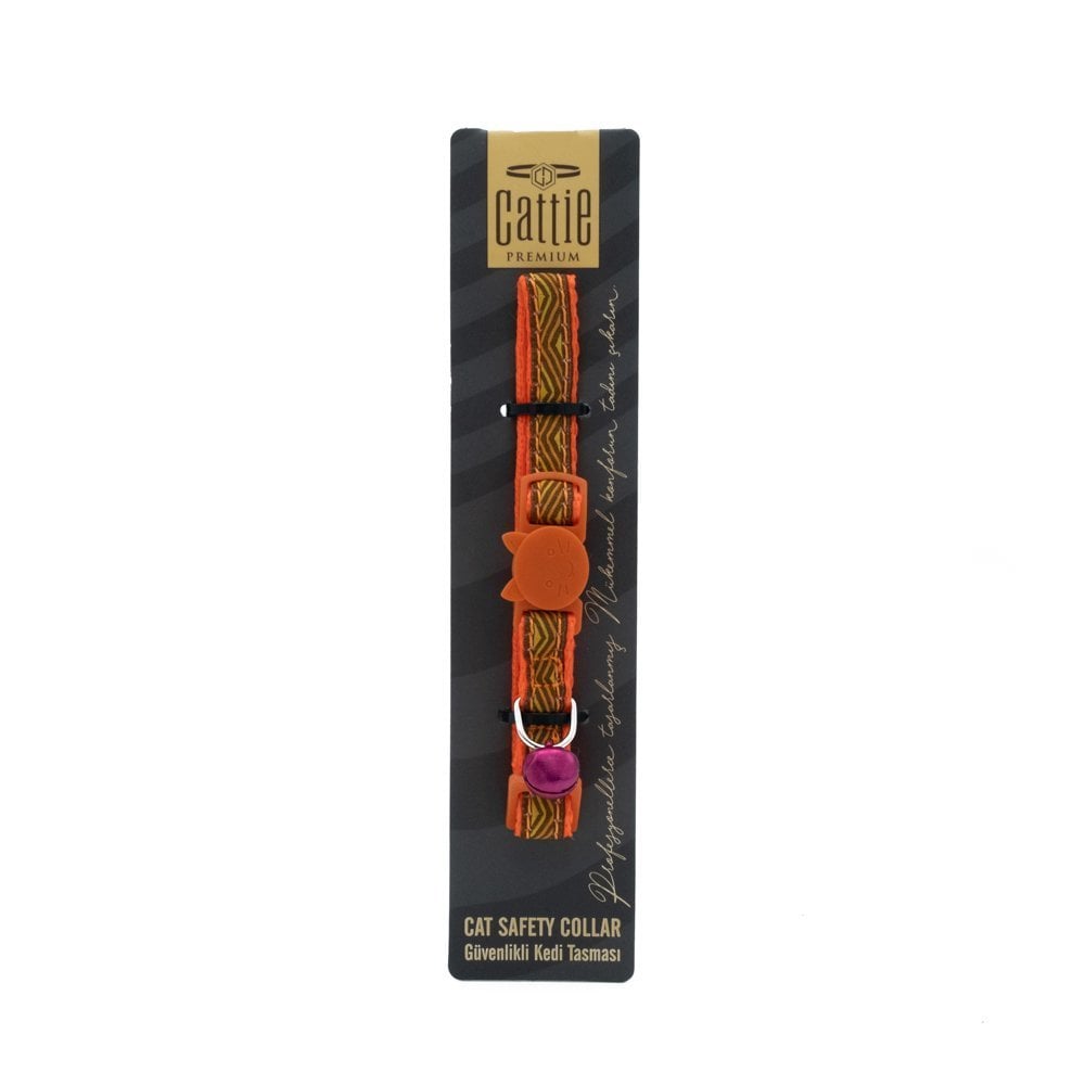 Cattie Güvenlik Tokalı Desenli Kedi Tasması 1x15-25cm