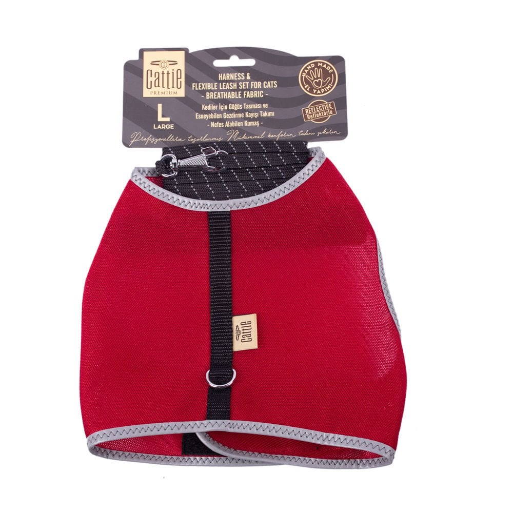 Cattie Elastic Cat Walking Harness 1.5x30-40cm