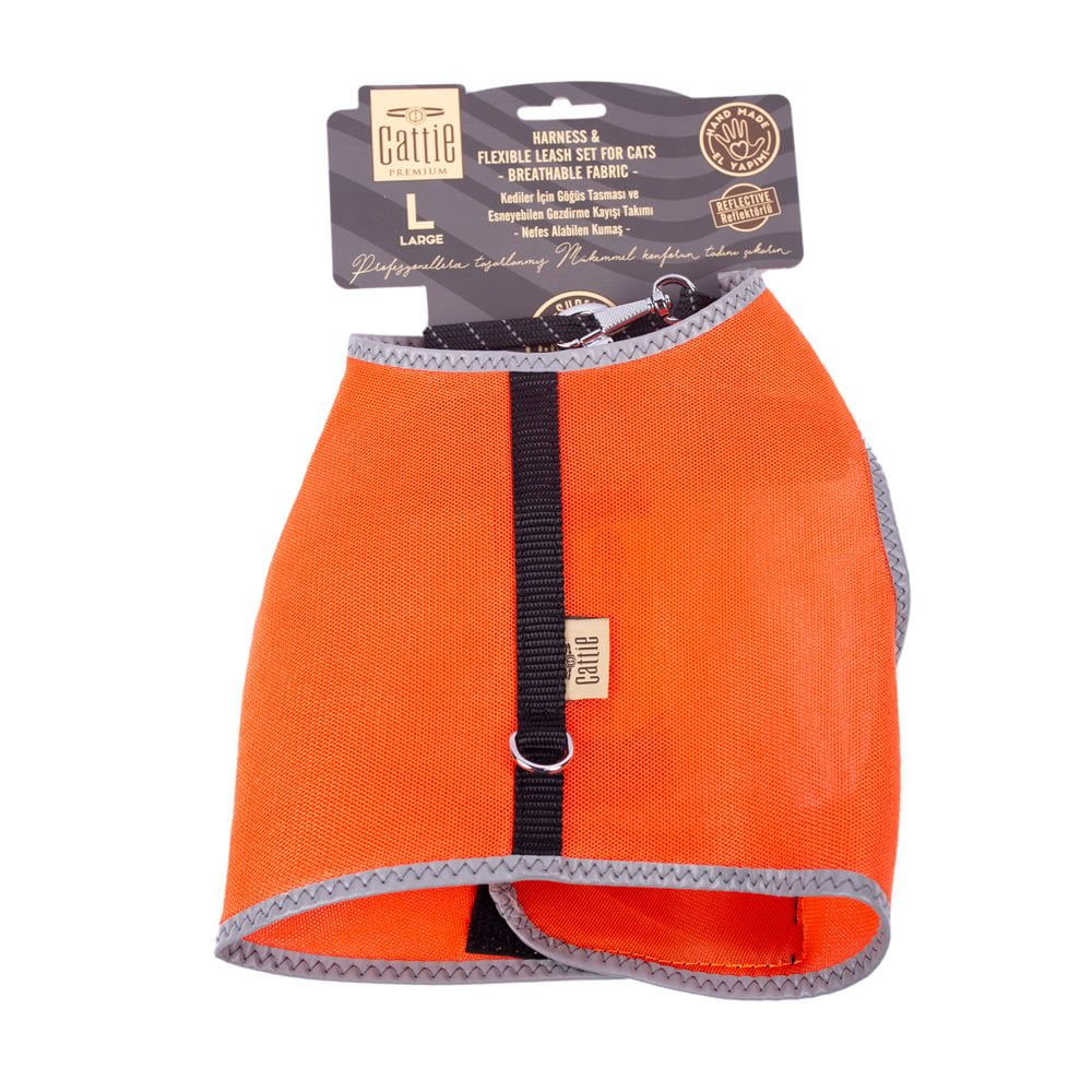 Cattie Elastic Cat Walking Harness 1.5x30-40cm