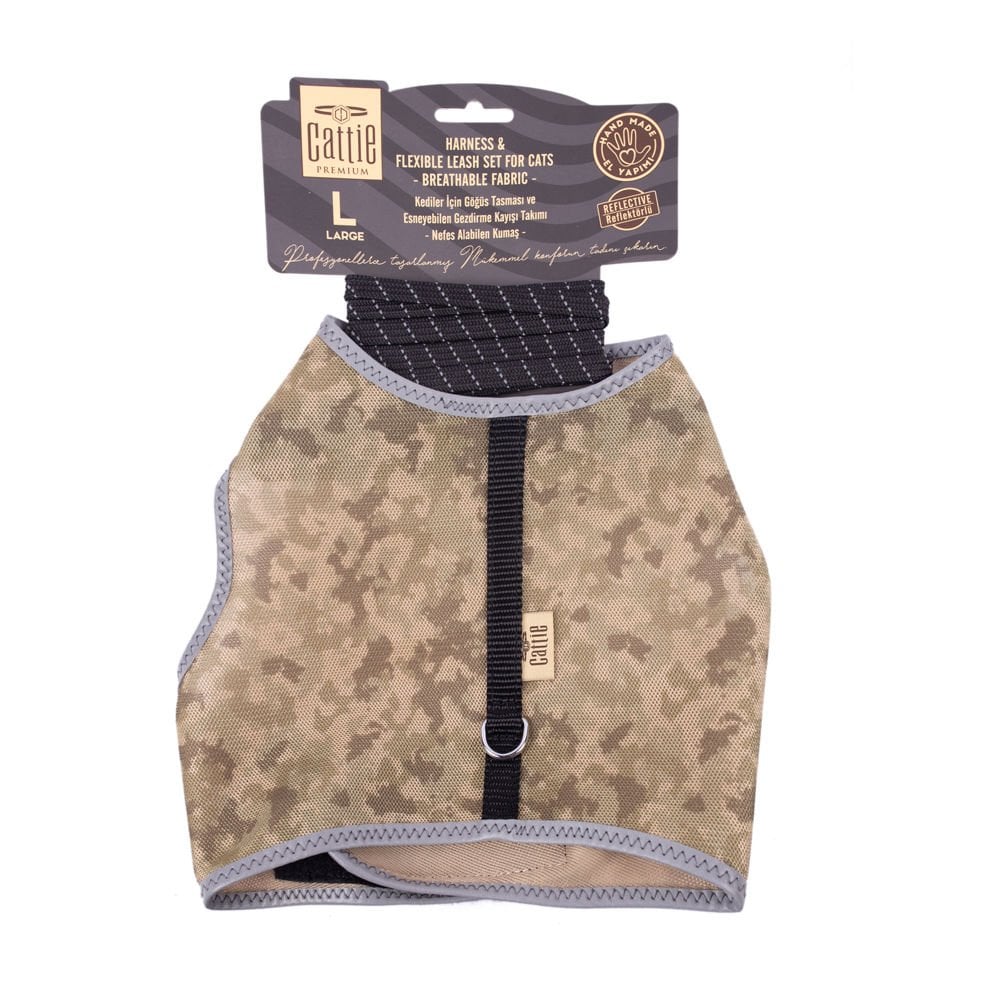 Cattie Elastic Cat Walking Harness 1.5x30-40cm