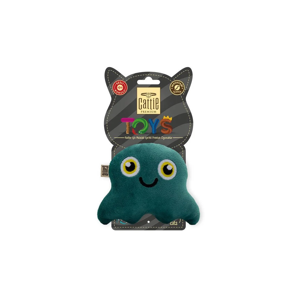 [CTOY11AHTAPOT] Cattie Ahtapot Peluş Matatabili Kedi Oyuncağı 11cm