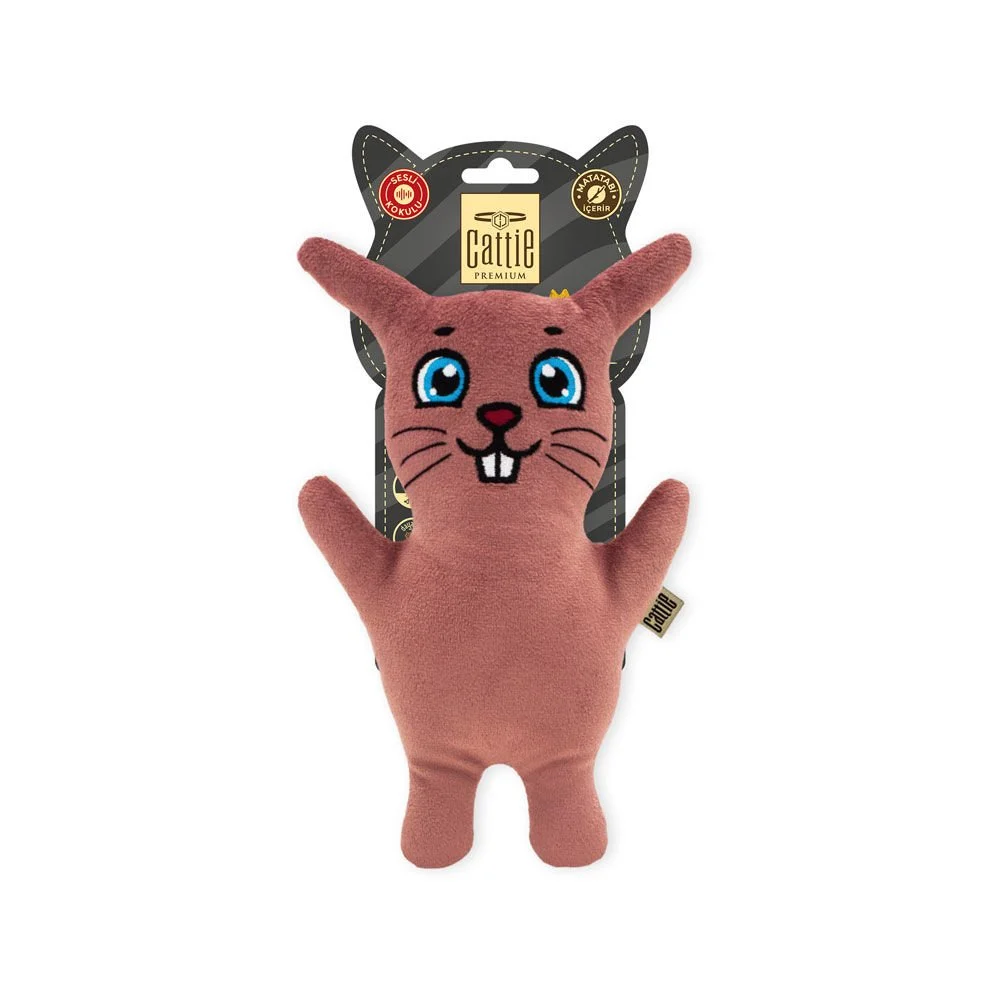[CTOY20TAVSAN] Cattie Tavşan Peluş Matatabili Kedi Oyuncağı 20cm