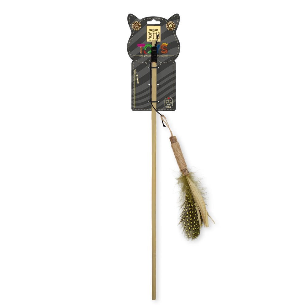 Cattie Tüylü Olta Matatabili Kedi Oyuncağı 50cm