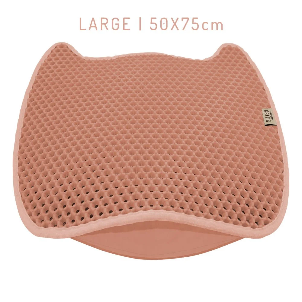 Cattie Grooved EVA Cat Litter Mat 50x75cm
