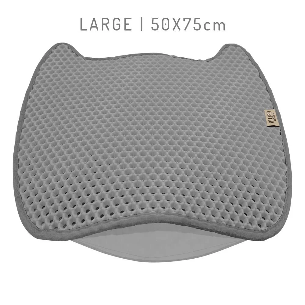 Cattie Grooved EVA Cat Litter Mat 50x75cm