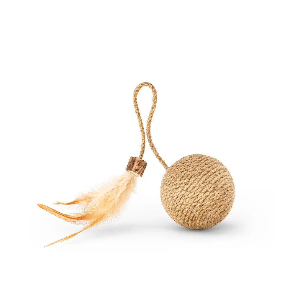 [CTOY35KUYRUKLUTOP] Cattie Matatabi Ball Cat Toy with Tail 35cm