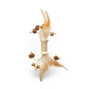 Cattie Matatabi Spool Cat Toy with Bell & Feathers 25cm