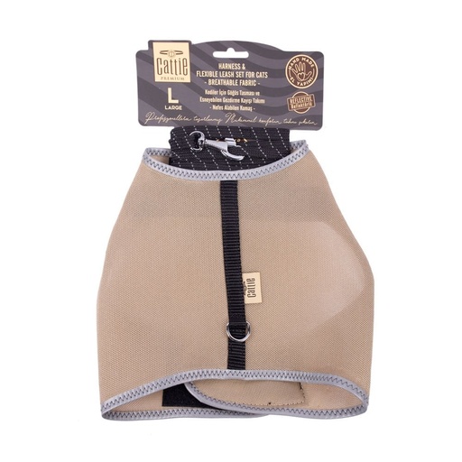 Cattie Lastikli Kedi Gezdirme Tasması 1.5x30-40cm